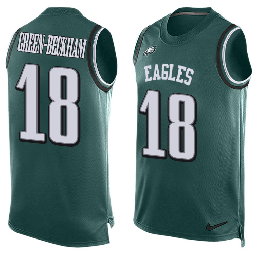 Men's Limited Dorial Green-Beckham Nike Jersey Midnight Green - #18 Player Name & Number Tank Top NFL Philadelphia Eagles